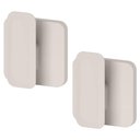 Ver imagem 1 de Kit 2 Ganchos de Parede Adesivo Cabideiro 8,5cm Porta Toalha Ganchinhos Pendurar ou Eleve Bege
