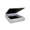 Base Box Baú Viúva Sintético Branco - 39x128x188 - 1