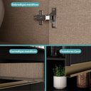 Ver imagem 2 de Cozinha Completa Atlanta Clear 18 Portas 3 Gavetas MDP Preto Touch Carraro