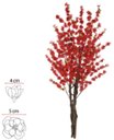 Ver imagem 1 de Planta Árvore Artificial Cerejeira X450 Vermelho 1,6m