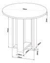 Ver imagem 5 de Conjunto Sala de Jantar Mesa Redonda com 4 Cadeiras Jady e Sol - Mel-offwhite