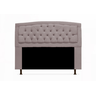 Cabeceira Geovana e Calçadeira Veneza Estofada King 195cm Suede Rose - DL Decor - 2