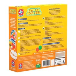 Jogo de Tabuleiro Letras Ocultas 1603100141 Jogos de Mesa Infantil Educativo Palvras Alfabeto Crian - 4