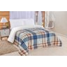 COBERDROM ESTAMPADO SHERPA QUEEN DUPLA FACE - EXCELENTE QUALIDADE - MTM ENXOVAIS: XADREZ - 1