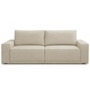 Ver imagem 3 de Sofá 4 Lugares Retrátil Reclinável para Sala de Estar 280cm Nicastro F04 Linho Creme - Lyam Decor