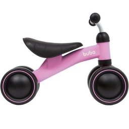 Bicicleta de Equilíbrio Buba 4 Rodas para Bebê Rosa - 2