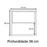 Kit 2 Mesas de Cabeceira Suspensa Retrô 1 Gaveta 100% Mdf Plancasa:verde Jade - 5