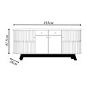 Ver imagem 3 de Buffet Decorativo Pitt Mdp Pintura Uv Cinamomo/offwhite G97 - Gran Belo