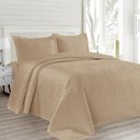 Ver imagem 1 de Kit Colcha Casal Boutis Mf Cazza Organic com 3 Peças Bege 210x230cm