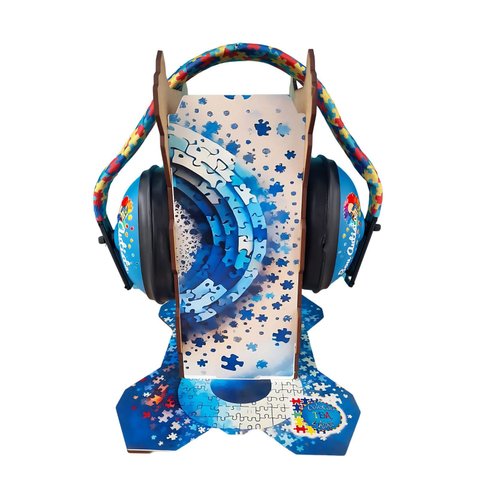Suporte e Abafador de Ruido para Autistas Infinity Blue 11 Db