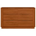 Ver imagem 4 de Cômoda Quarto 130cm Casal com 6 Gavetas Dino Nogueira D02 - Mpozenato