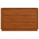 Ver imagem 4 de Cômoda Quarto 130cm Casal com 6 Gavetas Dino Nogueira D02 - Mpozenato