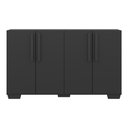 Ver imagem 3 de Aparador Buffet 4 Portas Com Pés Quadrados Viena V3607 Preto Preto