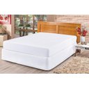 Ver imagem 1 de Capa Protetora Impermeável de Colchão de Viúva 1,28m Branca
