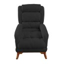 Ver imagem 5 de Poltrona de Amamentação com Balanço Luna Suede Grafite Base de Madeira C05 - D'rossi Poltrona de Ama