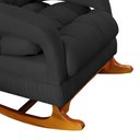 Ver imagem 3 de Poltrona de Amamentação com Balanço Luna Suede Grafite Base de Madeira C05 - D'Rossi Poltrona de Ama