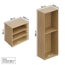 Ver imagem 6 de Guarda-Roupa 2 Módulos 2 Portas 3 Prateleiras 3 Gavetas Frame CabeCasa MadeiraOriginals