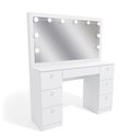 Ver imagem 7 de Penteadeira Ditália 7gavetas C/cadeira + Kit Luz Pe-80 Cor:branco