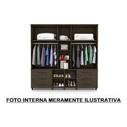 Roupeiro Triplex Guarda Roupas Londres Casal 12 Portas Amend Trinobel - 2