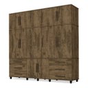 Ver imagem 1 de Roupeiro Triplex Guarda Roupas Londres Casal 12 Portas Amend Trinobel