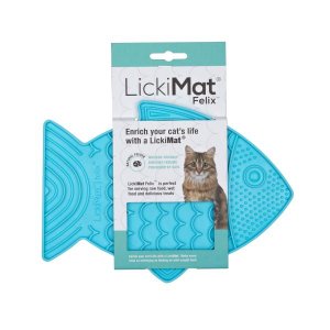 Tapete de Lamber Lickimat Felix Azul para Gato