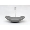 Ver imagem 2 de Kit Banheiro Cuba Pia Chanfrada + Torneira e Válvula Cromada:cinza Matte