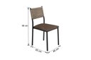 Ver imagem 4 de Cojunto Sala de Jantar Bali 1200x900 c/4 Cad 3500 - Courino Marrom/Náutica Tampo BP Proa Yescasa
