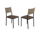 Ver imagem 6 de Cojunto Sala de Jantar Bali 1200x900 c/4 Cad 3500 - Courino Marrom/Náutica Tampo BP Proa Yescasa