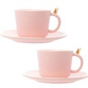 Ver imagem 1 de Conjunto 2 Xícaras de Chá de Cerâmica Colibri com Pires Wolff