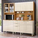 Ver imagem 5 de Kit para Cozinha Compacta Amora Cinamon Off White – Demóbile