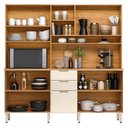 Ver imagem 3 de Kit para Cozinha Compacta Amora Cinamon Off White – Demóbile