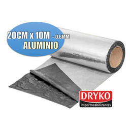 Manta Asfaltica / Térmica Vedatudo Aluminio 20cm X 10m 0,6mm Dryko Unico - 2