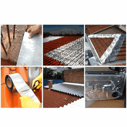 Manta Asfaltica / Térmica Vedatudo Aluminio 20cm X 10m 0,6mm Dryko Unico - 3