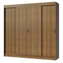 Ver imagem 3 de Guarda-roupa Casal Madesa Austin 4 Portas de Correr 3 Gavetas