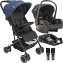 Ver imagem 1 de Carrinho de Bebe com Bebe Conforto Base Kiddo Mascote Marinho