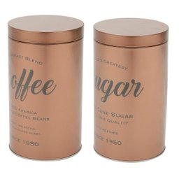 Potes para Café e Açucar, Kit com 2 Latas em Metal - 3