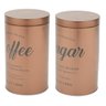 Potes para Café e Açucar, Kit com 2 Latas em Metal - 3