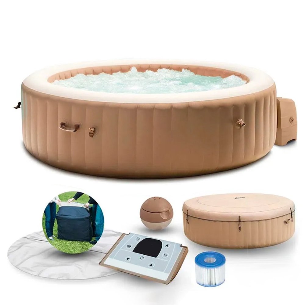 Banheira Ofurô Hidro Piscina Spa Inflável 795 Litros com Bomba Filtro Aquecedor e Bolhas 127v