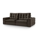 Ver imagem 2 de Sofá Retrátil e Reclinável Galliano 2,90m - Fortbello Estofados:marrom