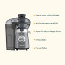 Ver imagem 3 de Liquidificador e Juicer Smartduet Prata 220V Cuisinart Liquidificador e Juicer Smart Power Prata 220