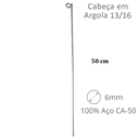 Ver imagem 2 de Estaca Para Barraca E Jardinagem 60 Cm Tutor - 03 Unidades