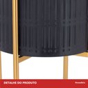 Ver imagem 7 de Cachepô de Metal Preto 46x25x25cm Vaso Plantas Jardim Sala Suculenta Flores