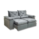 Ver imagem 1 de Sofá Retrátil e Reclinável Comfort Premium Tamanhos e Cores Cor:cinza;tamanho:2,30