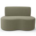 Ver imagem 5 de Sofá 2 Lugares 140cm Orgânico para Sala de Estar Living Larissa L02 Bouclê Oliva - Lyam Decor