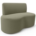 Ver imagem 2 de Sofá 2 Lugares 140cm Orgânico para Sala de Estar Living Larissa L02 Bouclê Oliva - Lyam Decor