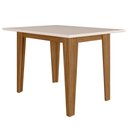 Ver imagem 1 de Mesa de Jantar Tampo sem Vidro 4 Lugares 120x90 cm Kate Carvalho Off White Poliman