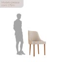 Ver imagem 7 de Conjunto para Sala de Jantar Mesa Sarah em Madeira Tampo 180cm com Vidro e 6 Cadeiras Roma Bege/Mila
