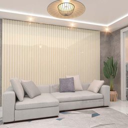 Placa Painel Ripado Nobre 350cm x 250cm Gelius Off White - 2
