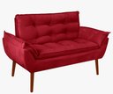 Ver imagem 1 de Kit 01 Namoradeira Opala 02 Lugares Decorativa Suede
