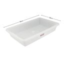 Ver imagem 3 de Conjunto 2 Bandejas Plásticas Grandes 58x38cm Brancas 14L Sanremo Restaurante Buffet